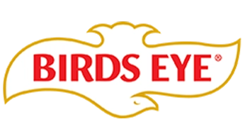 Birds Eye logo with red text inside a white bird on yellow, ideal for Refrigerated Transportation.