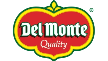 Del Monte Quality logo in a red, yellow, and green fruit shape for refrigerated transportation.